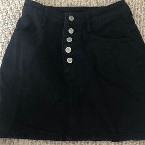 John Galt (brandy melville) jean skirt black